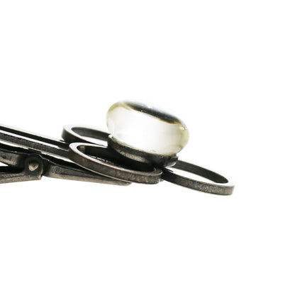 ネクタイピン 音符 花 水色 スカーフ留め TAMARUSAN