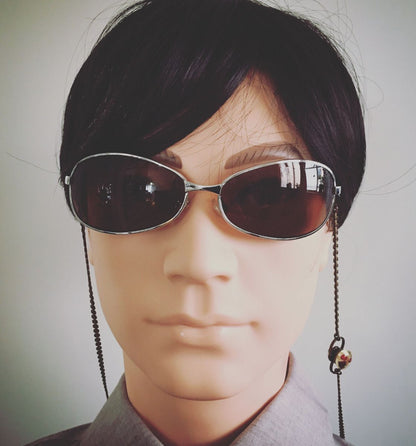 眼鏡チェーン アンティーク調 赤 男女兼用 TAMARUSAN