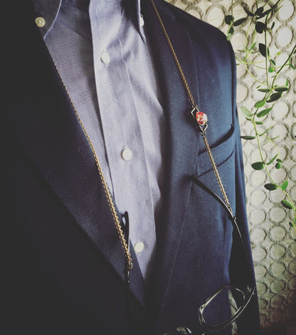 眼鏡チェーン 赤 メンズ シンプル サングラス TAMARUSAN