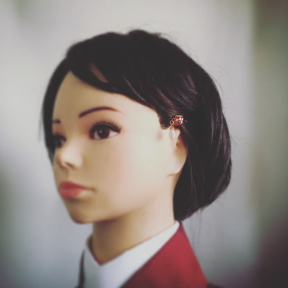 ヘアピン 赤 シェル 金 大人 TAMARUSAN