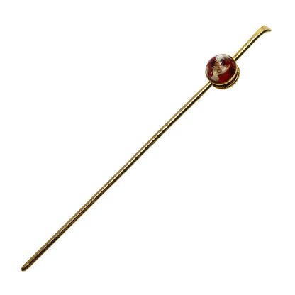 玉かんざし 赤 24金 和風 TAMARUSAN