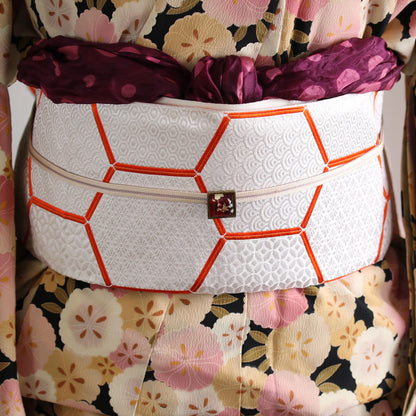 帯留め 赤 還暦 アンティーク調 TAMARUSAN