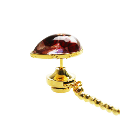 タイタックピン 赤 24k 樹脂 ゴールド TAMARUSAN