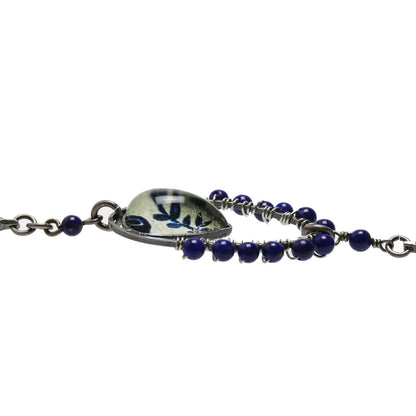 ネックレスにもなる眼鏡チェーン ラピスラズリ 青 TAMARUSAN