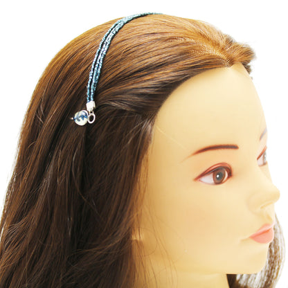 ヘアバンド ヘアピン 青 ラメコード TAMARUSAN