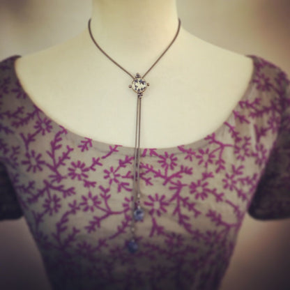 ２連 ループタイネックレス 青 ラピスラズリ TAMARUSAN