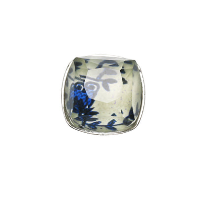 ピンブローチ 青 花 メンズ レディース TAMARUSAN