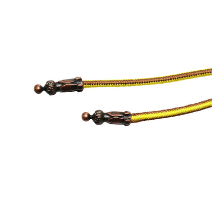 組紐ループタイ 正絹 赤 花 ネクタイ代わり ループタイ