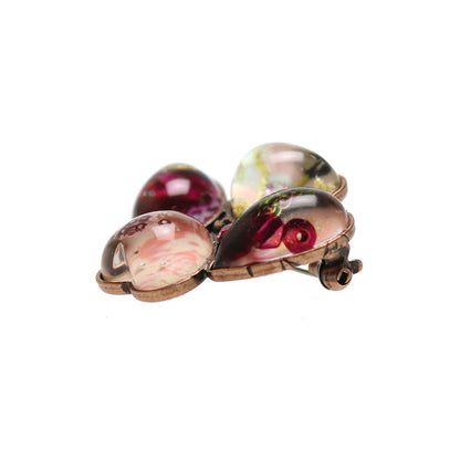 ブローチ 花 ピンク TAMARUSAN