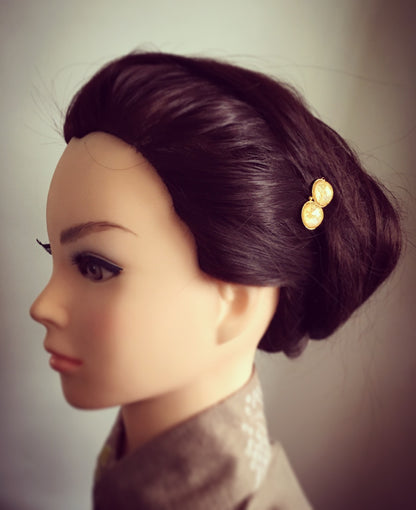 パッチン留め ピンク 24k 金 大人 TAMARUSAN