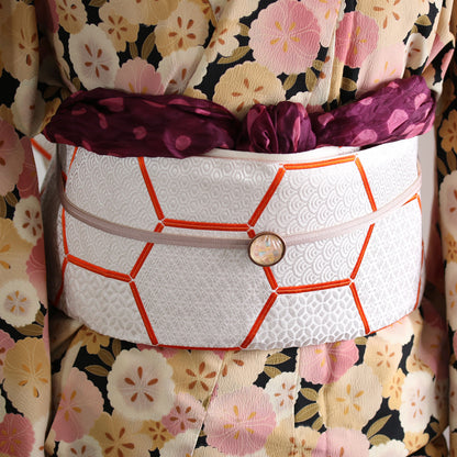 帯留め ピンク アンティーク風 帯留め