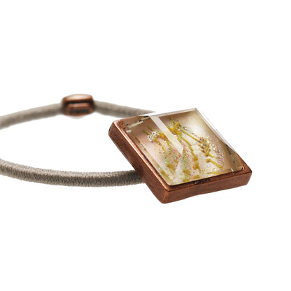 ヘアゴム ピンク 花粉 シンプル 大人 TAMARUSAN