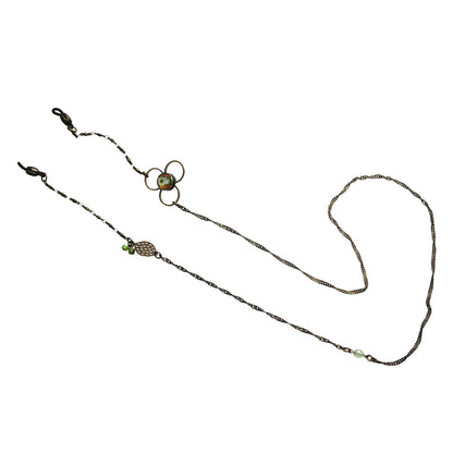 眼鏡チェーン セミ 緑 プレナイト 男女兼用 TAMARUSAN