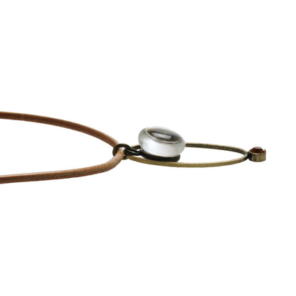 革紐チョーカー セミ 黄緑 シンプル TAMARUSAN