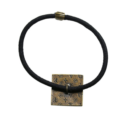 ヘアゴム 四角 セミ 緑 シンプル 男女兼用 TAMARUSAN