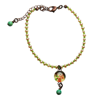 アンクレット 淡水パール バラ ピンク TAMARUSAN