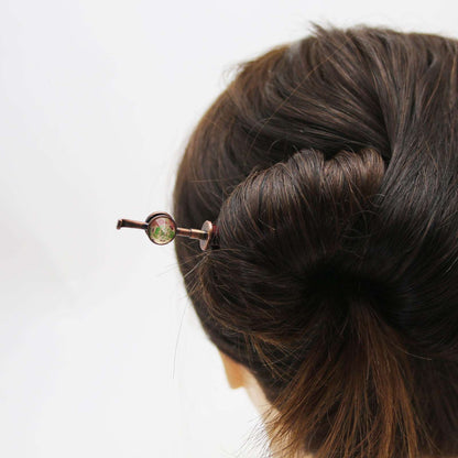 かんざし 着せ替え バラの木 和風 木製 着せ替えかんざし