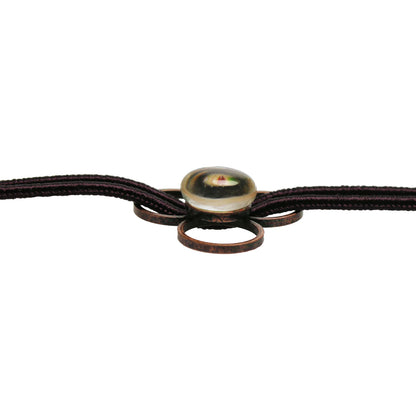 リボンチョーカー バラの木 珊瑚 赤紫 ベージュ チョーカー