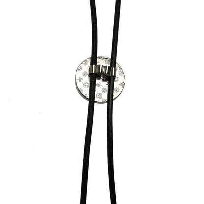 革紐ループタイ 地球柄 青 ループタイ