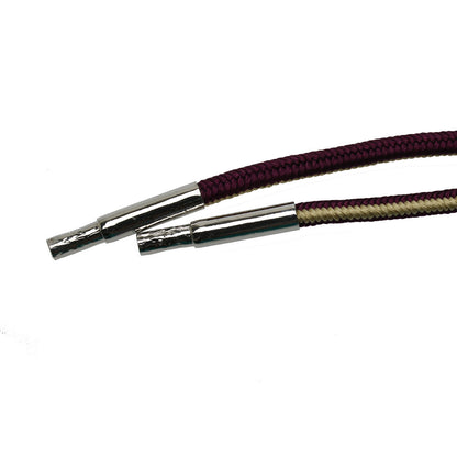 組紐ループタイ 雑種犬 正絹 紫 TAMARUSAN