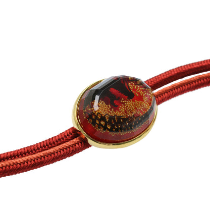 龍 組紐ループタイ 正絹 赤 還暦 TAMARUSAN