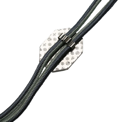 組紐ループタイ シルバー925 ワインレッド 正絹 TAMARUSAN