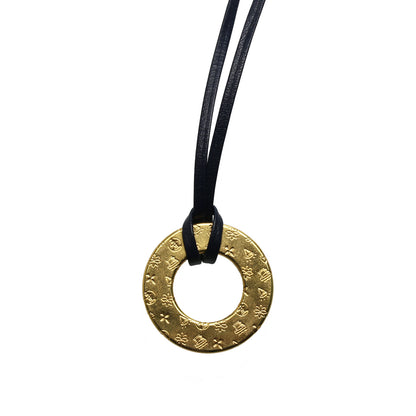 眼鏡ホルダーネックレス 革紐 ブルー 水面 軽量 TAMARUSAN