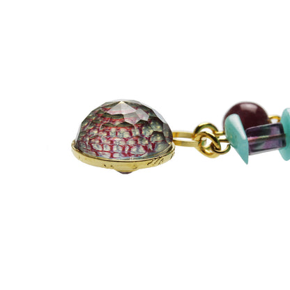 眼鏡ホルダー ブルー フローライト ２ｗａｙネックレス TAMARUSAN