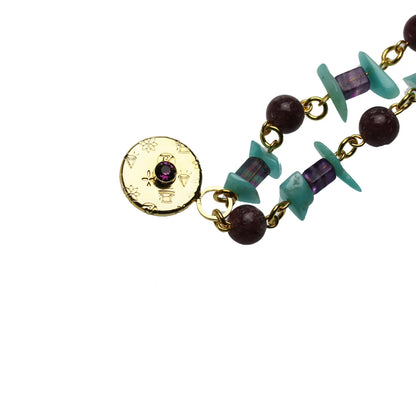 眼鏡ホルダー ブルー フローライト ２ｗａｙネックレス TAMARUSAN