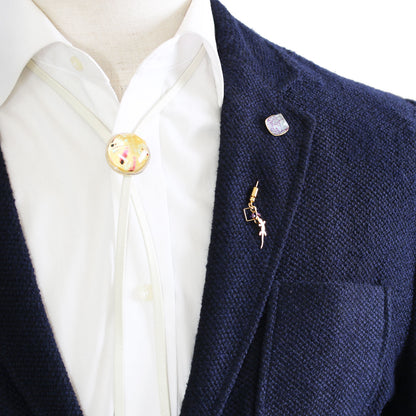 ハットピン 水色 ヤモリ 金 水面 アメジスト TAMARUSAN