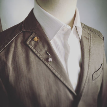 ハットピン ハート ピンク ローズクオーツ TAMARUSAN