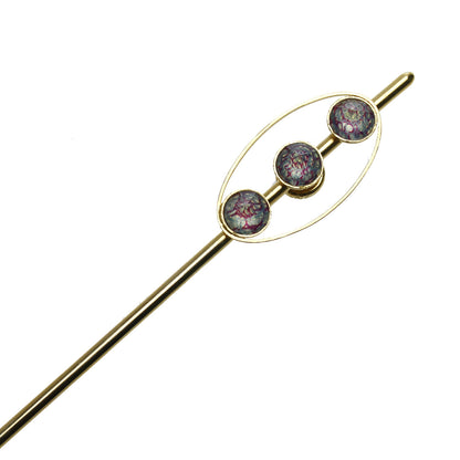 一本挿し かんざし 水面 金 ブルー 一本挿しかんざし