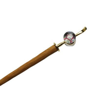 着せ替えかんざし 水面 水色 24金 木製 TAMARUSAN