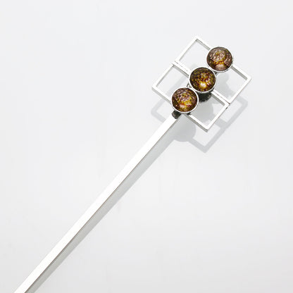 かんざし ピンク 水面 銀色 TAMARUSAN