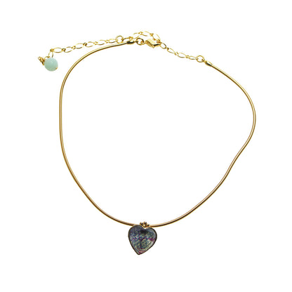 チェーンチョーカー 水面 ブルー 金 TAMARUSAN