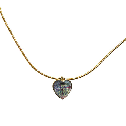 チェーンチョーカー 水面 ブルー 金 TAMARUSAN