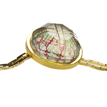 チェーンループタイ ブルー 水面 24k アメジスト TAMARUSAN