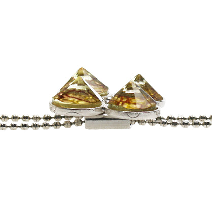 ネックレス ループタイ式 花 ピンク アメジスト ループタイ