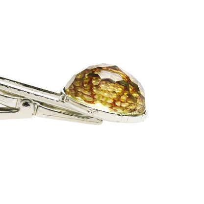 ネクタイピン ピンク 水面 丸 シンプル ネクタイピン