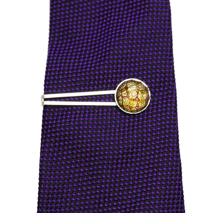 ネクタイピン ピンク 水面 丸 シンプル ネクタイピン