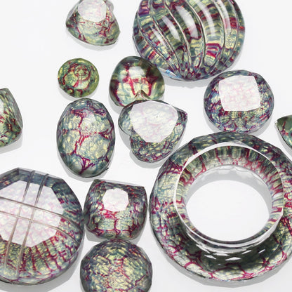 ピンブローチ 眼鏡ホルダー 花 金 紫陽花 TAMARUSAN