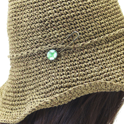 安全ピン ブローチ すいか 緑 小ぶり TAMARUSAN