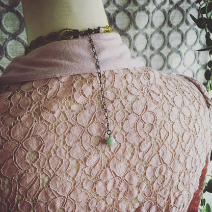 リボンチョーカー 緑 ミツバチ TAMARUSAN