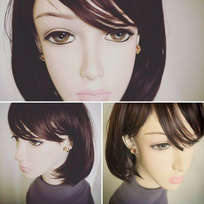 ピアス 赤 すいか 樹脂 TAMARUSAN