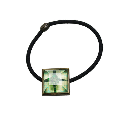 ヘアゴム すいか 緑 四角 TAMARUSAN