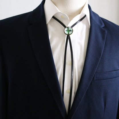 革紐ループタイ すいか 緑 カジュアル 樹脂 TAMARUSAN