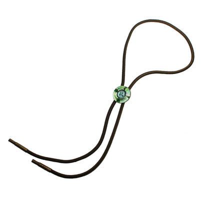 組紐ループタイ 正絹 丸 すいか 緑 ブルー TAMARUSAN