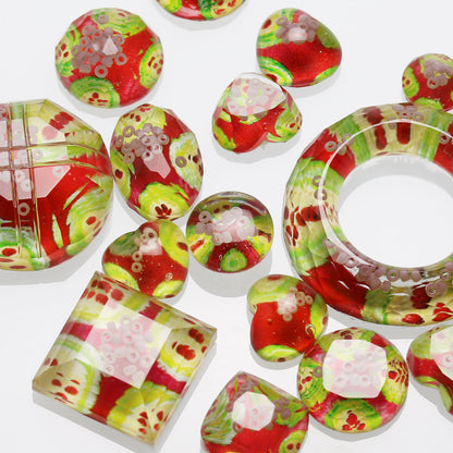 ヘアピン 赤 すいか 飾り取り外し可能 和装 TAMARUSAN