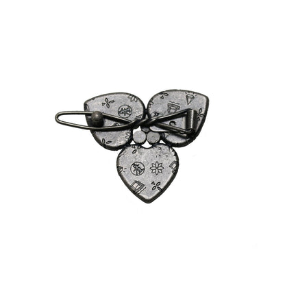 緑 パッチン留め 花 大人 TAMARUSAN