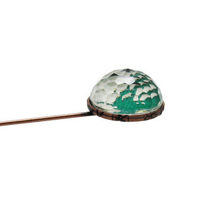 ハットピン ラペルピン アベンチュリン 緑 TAMARUSAN